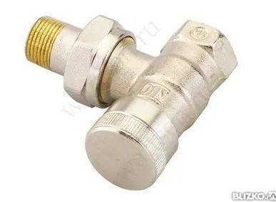 фото Danfoss, Клапан Rlv-20, Kvs=3,00 Ду 20 Угловой, Никелированный