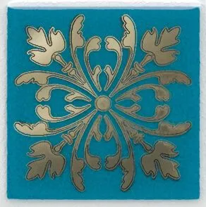 фото Плитка керам. KERAMA MARAZZI Клемансо 49x49 Вставка бирюзовый HGD\D252\5246