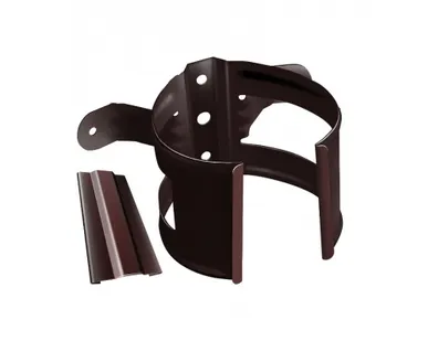 фото Хомут трубы метал. на дерево Grand Line Стандарт, шоколадный