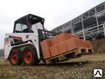 фото Услуги минипогрузчика с полетными вилами