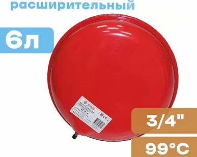 фото Расширительный бак плоский ET Q-6 для систем отопления, TAEN