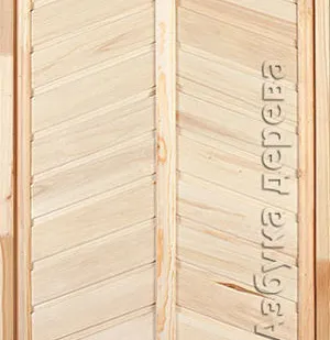 фото Банная дверь из липы и кедра 5 DoorWooD