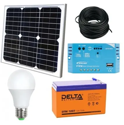 Фото №0 Солнечная электростанция 12В для кемпинга 0,2кВт*ч в сутки