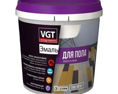 фото Эмаль Профи для пола, серо-коричневая, 1 кг