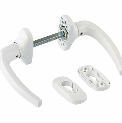 Фото №0 Гарнитур нажимной раздельный с подпружиниванием Garnet Белый RAL9016