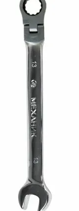 Фото №0 Ключ гаечный комбинированный с шарниром и трещеткой 21х21мм ЭНКОР 26416