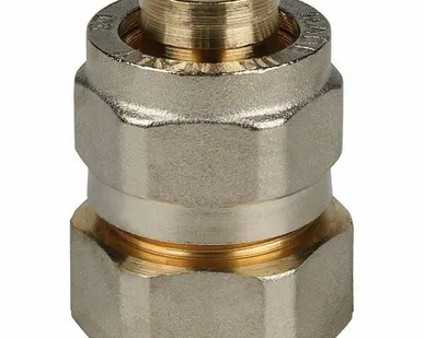 фото Переходник STOUT с внутренней резьбой 3/4 х20 для металлопластиковых труб винтовой