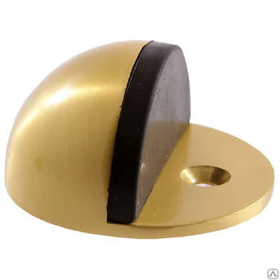 Фото №0 АЛЛЮР G-7018 мат. золото ограничитель дверной круглый БЛИСТЕР (120,12)