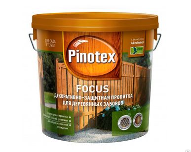 фото Пропитка для дерева Pinotex FOCUS ЦВЕТА В АССОТРИМЕНТЕ 5Л