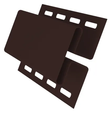 Фото №0 Н-профиль соединительный для винилового сайдинга 3000мм, коричневый Grand Line