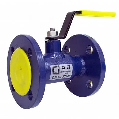 Фото №0 Кран шаровой CI фланцевый 11с67п Ду 25/18 Ру 40 сталь, T 200С