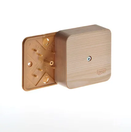 Фото №0 Коробка универсальная для кабель-каналов 80х80х25 сосна (светл. основа) IP40 Ruvinil 65005-27М