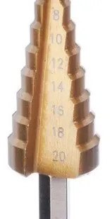 фото Сверло конусное 4-20 мм HSS STEP DRILL/Сверло по металлу универсальное 4*20 мм