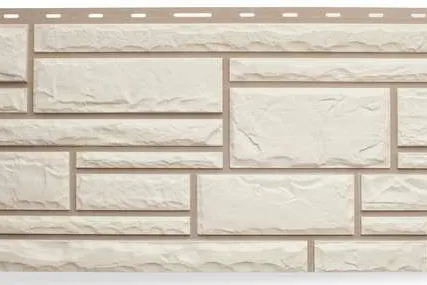 Фото №0 Фасадная панель Камень (белый)