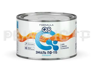 фото Эмаль ПФ-115  0,4кг оранжевая FORMULA Q8 (28/1400) зз