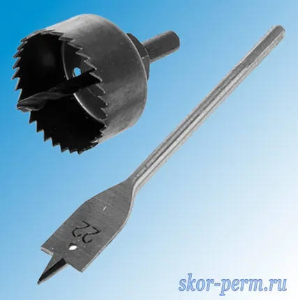 Фото №0 Набор для установки дверных замков (22/48 мм)