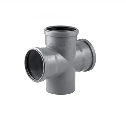 Фото №0 Крестовина одноплоскостная 110/110/110 (87.5°) для внутренней канализации РосТурПласт