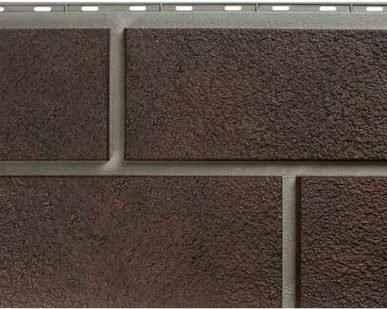 фото Фасадные панель Камень Неаполитанский (коричневый)