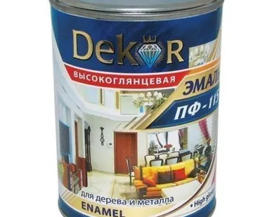 фото Эмали ПФ-115 DECOR объем 0,8мл. и 2,6мл в ассортименте