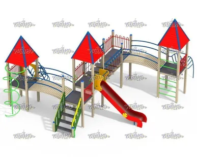 фото Детский игровой комплекс Башенки Н=1500