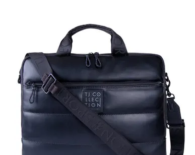 фото Черная сумка из экокожи нового поколения Оксфорд Спорт TJ COLLECTION YH 8430521 BLI