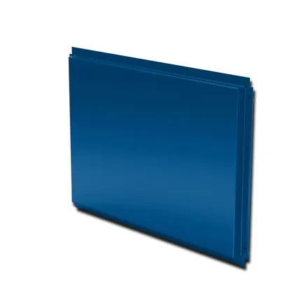 Фото №0 Кассета фасадная прямая открытого типа 0,7 c порошковым покрытием RAL 5005 сигнальный синий