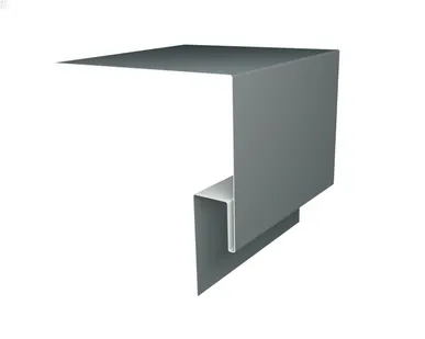 фото Планка околооконная сложная (Блок-хаус, Экобрус) Grand Line 250х75х23 0,45 PE с пленкой RAL 7005 мышино-серый