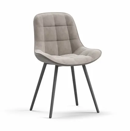 Фото №0 Стул Турин Velutto Пепел, черный