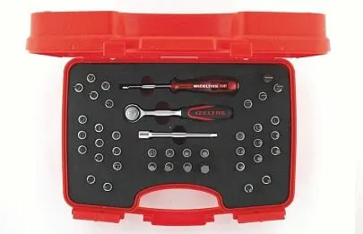 Фото №0 Набор торцевых головок со вставкой (биты) 1/4" 42 предмет, IZELTAS, 1107001042, 13000000788