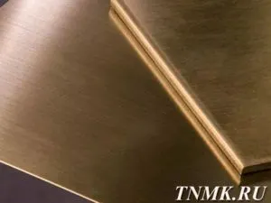 фото Лист бронзовый 18 мм БрКН1-3