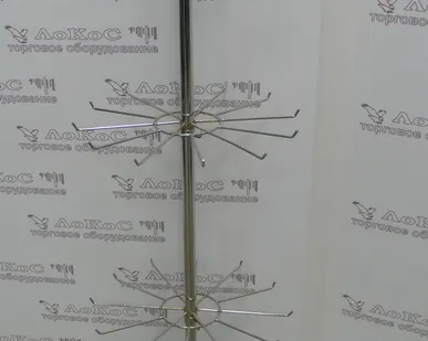 фото Стойка под брелоки 4 яруса H=1720мм d=420мм, хром