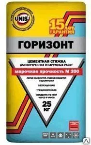 Фото №0 Наливной пол "Юнис Горизонт" (стяжка) 25кг