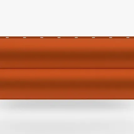 Фото №0 Сайдинг Металлический сайдинг «Бревно» Premium, 0.5 мм RAL 2004, Оранжевый