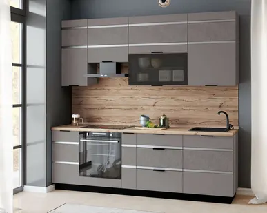 фото Кухонный гарнитур с витриной Грейс 11