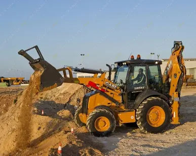 фото Аренда экскаватора-погрузчика Caterpillar 428, Санкт-Петербург
