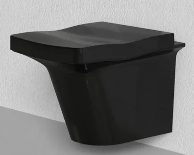 фото Унитаз подвесной LOTOS (Черный глянцевый)