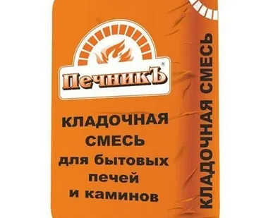 фото Кладочная смесь Печник для печей и каминов 18 кг