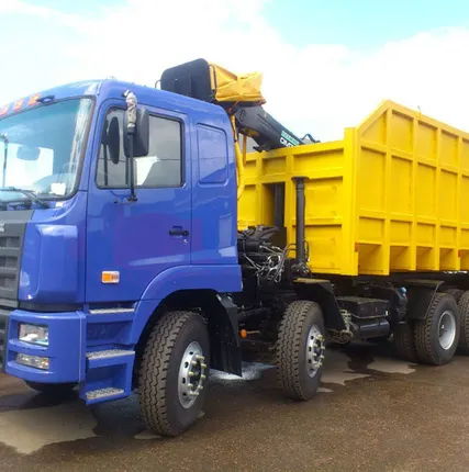 Фото №0 Ломовоз на шасси САМС (8 х4) с КМУ-ОМТЛ-97+захват ГЛ-1 кузов 30 м3