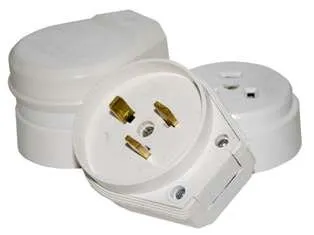 фото Разъем РШ-ВШ 32А 220В бел. РВШ 32-002