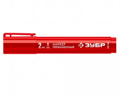фото Маркер перманентный ЗУБР МП-300 красный