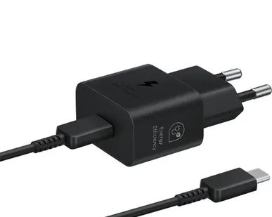 фото Сетевое зарядное устройство Samsung 25W USB-C EP-T2510 + Cable Black
