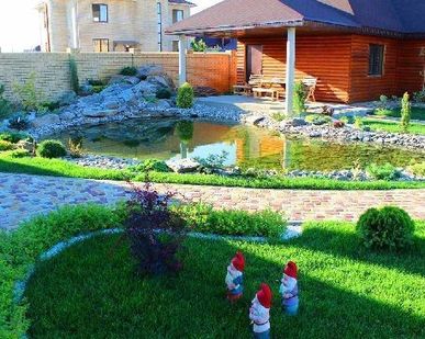 фото Мощение дорожек из природного камня