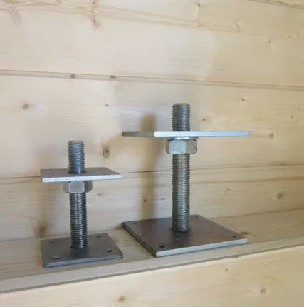 Фото №0 Домкрат компенсатор усадки Диаметр 20 мм, площадь 150 х 150 мм