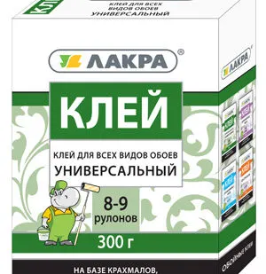 фото Клей для обоев ЛАКРА всех видов универсальный/200 гр/