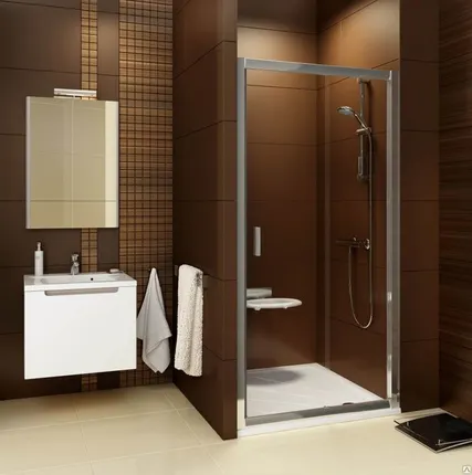 Фото №0 Душевая раздвижная дверь Ravak Blix BLDP2 120 блестящий Transparent 0PVG0C0