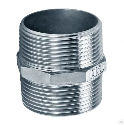 Фото №0 Ниппель стальной Ду40 ГОСТ 8967-75