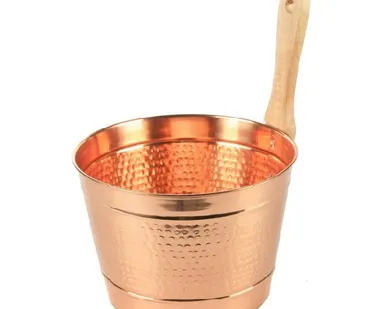 фото Ведро для сауны Tammer-Tukku медное (с ручкой, 4 л, арт. 113927)