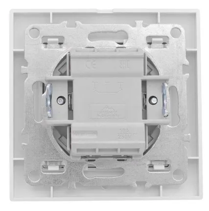 Фото №1 Выключатель 1-кл. СП Минск 10А IP20 с индикатором бел. Basic EKF ERV10-121-10