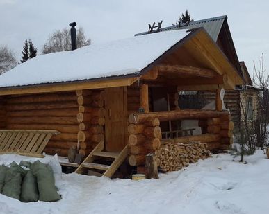 фото Сруб дома из сосны