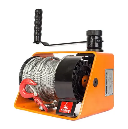 Фото №0 Лебедка ручная червячная TOR ЛРЧ 500 (VS) г/п 0,5 т, L=25 м